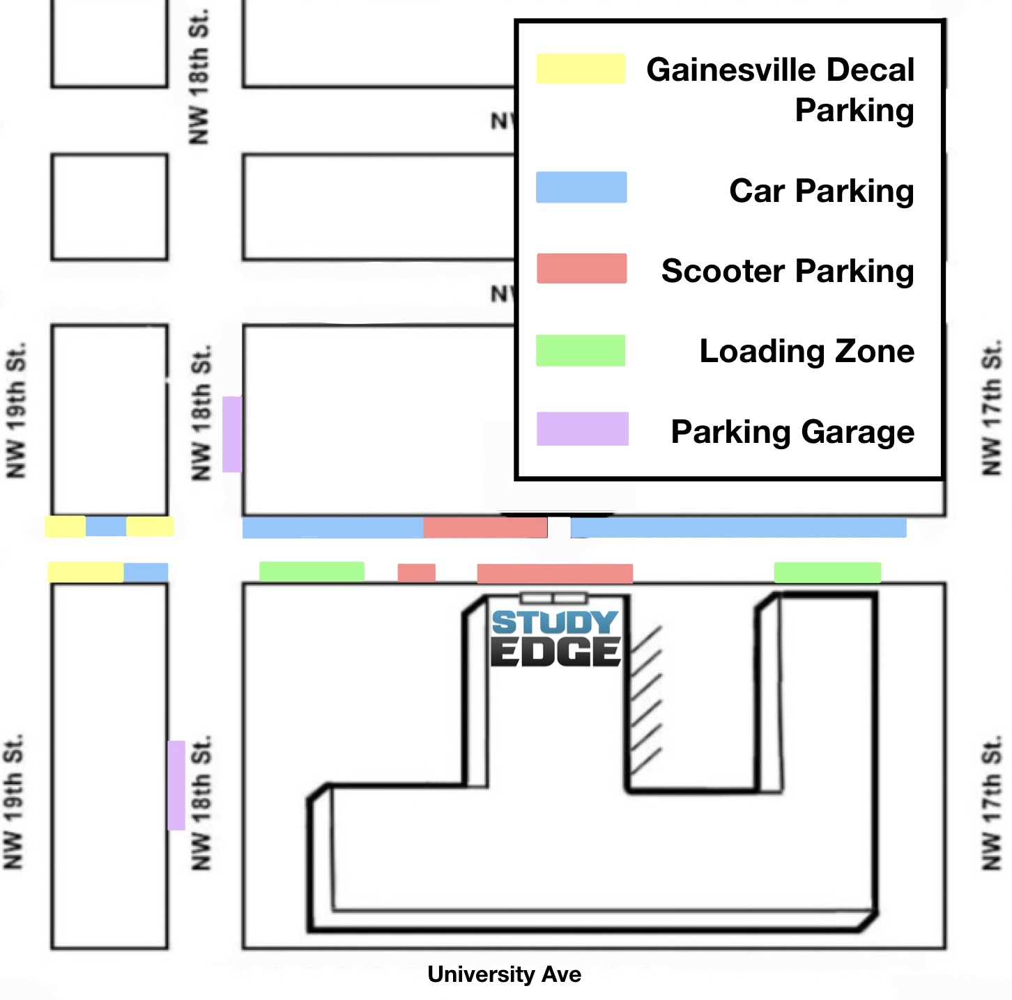 Study Edge parking map
